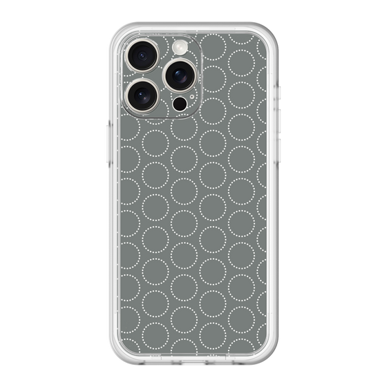 スリムプロテクションプレミアムケース［ Dot Circle - Gray ］