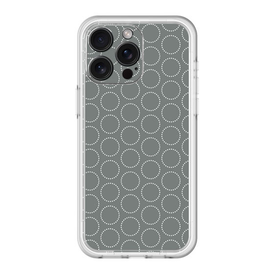 スリムプロテクションプレミアムケース［ Dot Circle - Gray ］