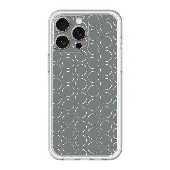 スリムプロテクションプレミアムケース［ Dot Circle - Gray ］