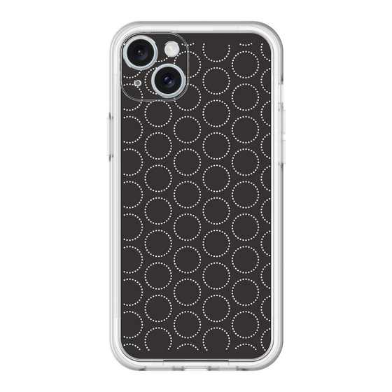 スリムプロテクションプレミアムケース［ Dot Circle - Black ］