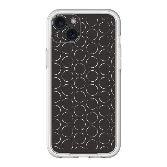 スリムプロテクションプレミアムケース［ Dot Circle - Black ］