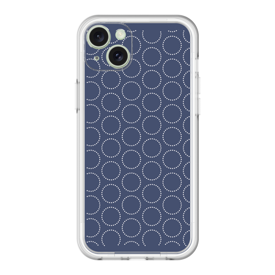 スリムプロテクションプレミアムケース［ Dot Circle - Navy ］