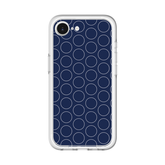 スリムプロテクションプレミアムケース［ Dot Circle - Navy ］