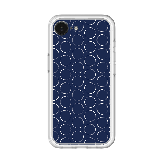 スリムプロテクションプレミアムケース［ Dot Circle - Navy ］