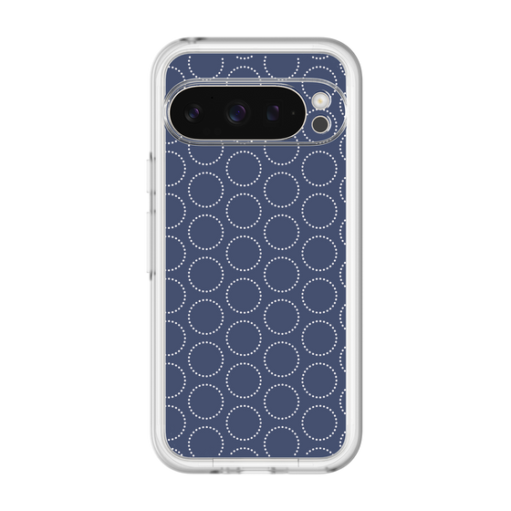 スリムプロテクションプレミアムケース［ Dot Circle - Navy ］