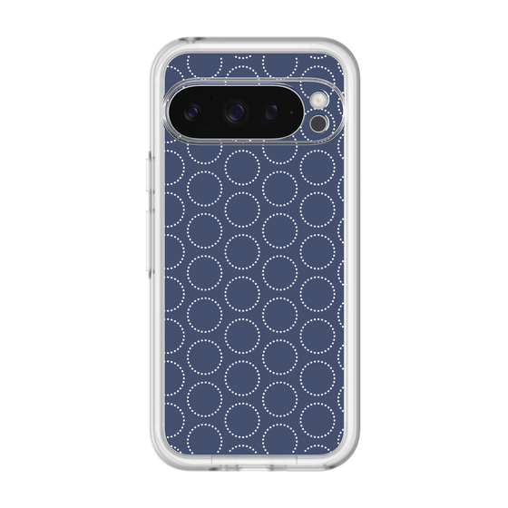 スリムプロテクションプレミアムケース［ Dot Circle - Navy ］