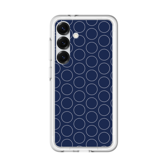 スリムプロテクションプレミアムケース［ Dot Circle - Navy ］