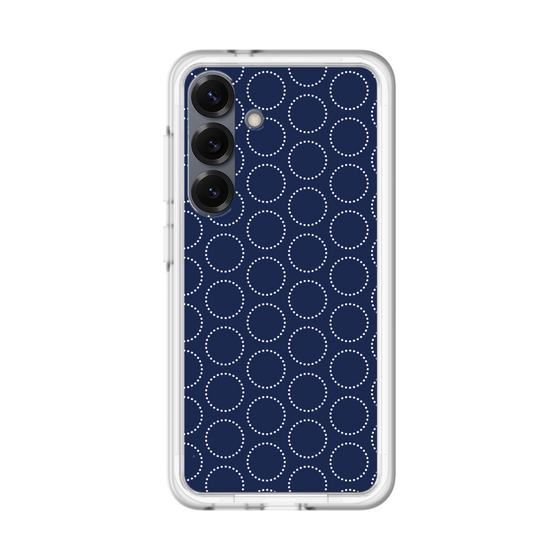 スリムプロテクションプレミアムケース［ Dot Circle - Navy ］