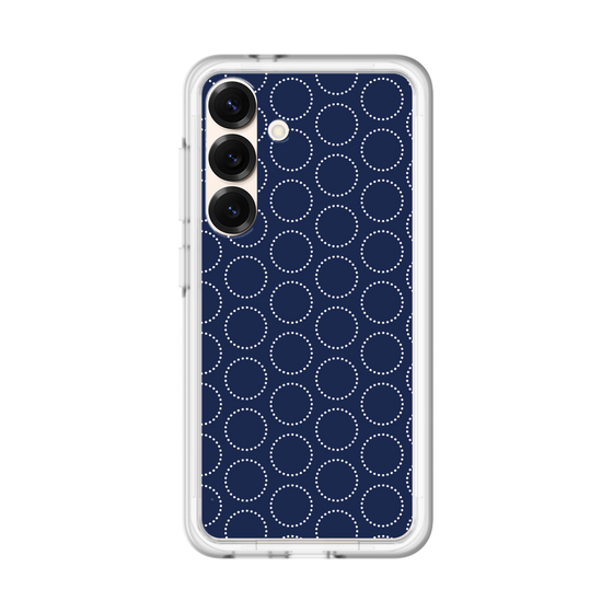スリムプロテクションプレミアムケース［ Dot Circle - Navy ］
