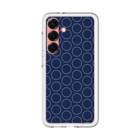 スリムプロテクションプレミアムケース［ Dot Circle - Navy ］