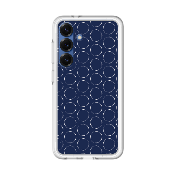 スリムプロテクションプレミアムケース［ Dot Circle - Navy ］