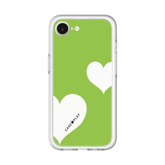 スリムプロテクションプレミアムケース［ Two Hearts - Green ］