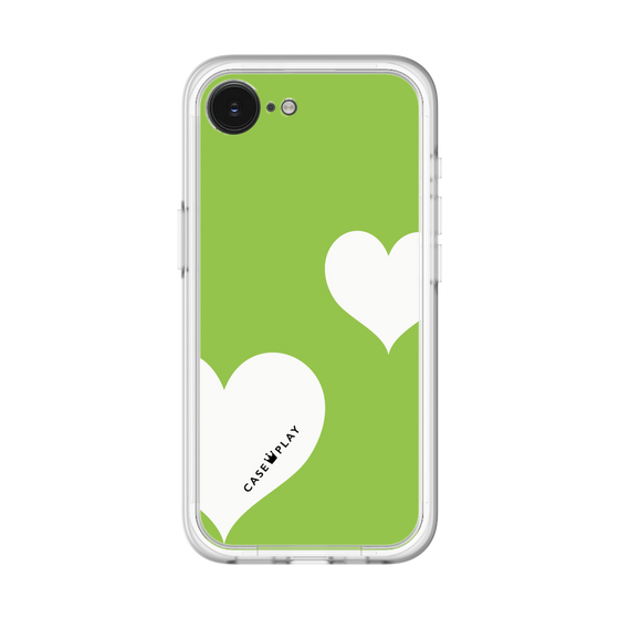 スリムプロテクションプレミアムケース［ Two Hearts - Green ］