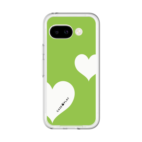 スリムプロテクションプレミアムケース［ Two Hearts - Green ］