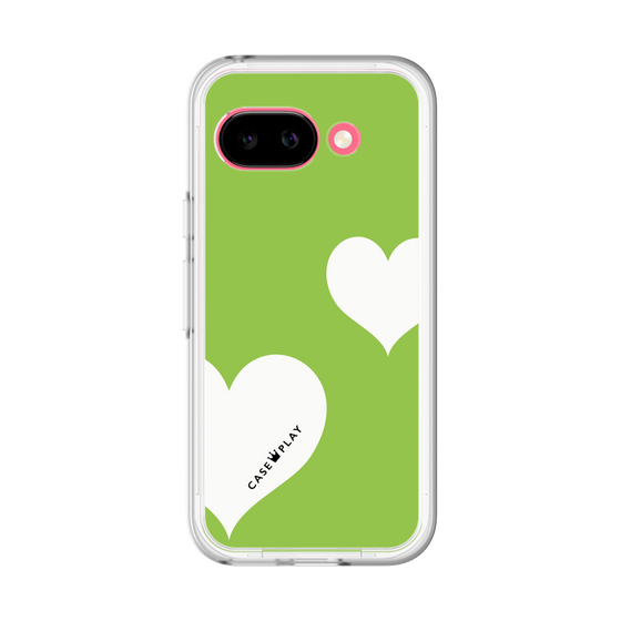 スリムプロテクションプレミアムケース［ Two Hearts - Green ］