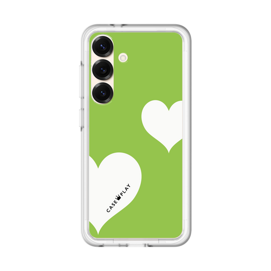 スリムプロテクションプレミアムケース［ Two Hearts - Green ］