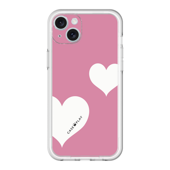 スリムプロテクションプレミアムケース［ Two Hearts - Pink ］