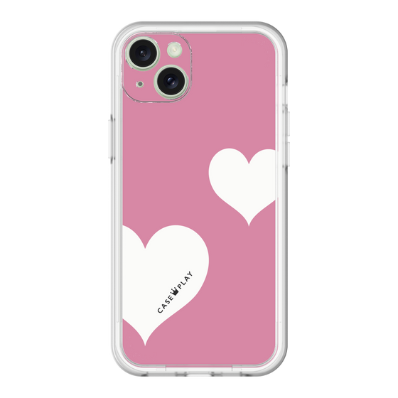 スリムプロテクションプレミアムケース［ Two Hearts - Pink ］