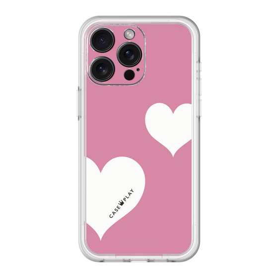 スリムプロテクションプレミアムケース［ Two Hearts - Pink ］