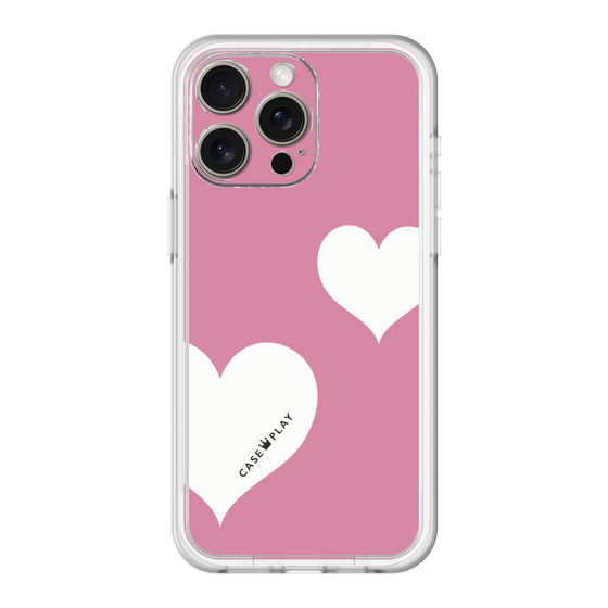 スリムプロテクションプレミアムケース［ Two Hearts - Pink ］