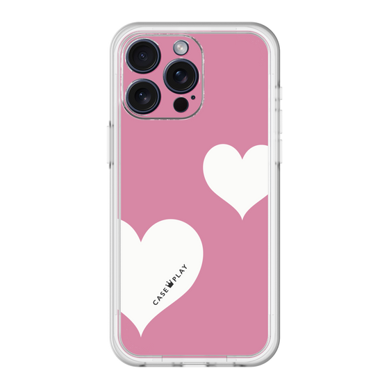 スリムプロテクションプレミアムケース［ Two Hearts - Pink ］