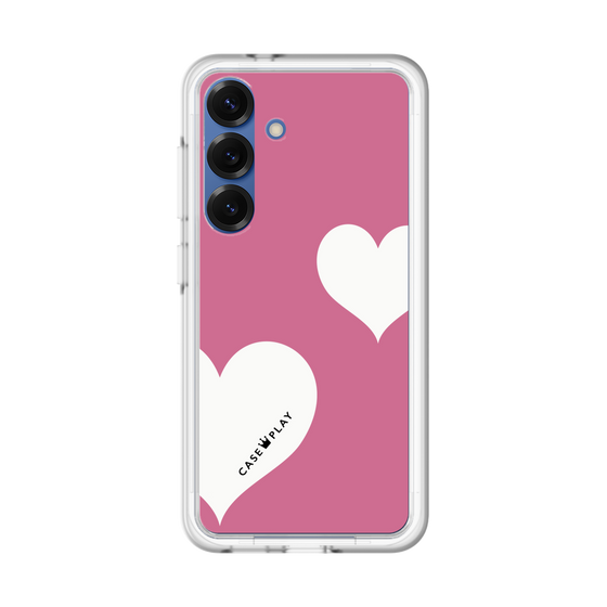 スリムプロテクションプレミアムケース［ Two Hearts - Pink ］
