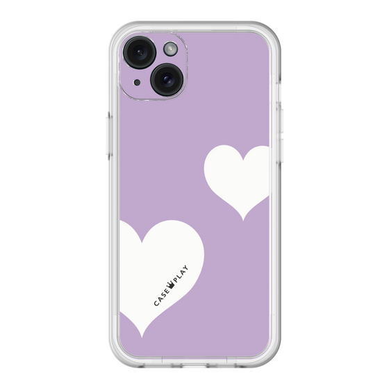 スリムプロテクションプレミアムケース［ Two Hearts - Purple ］