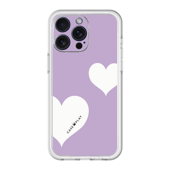 スリムプロテクションプレミアムケース［ Two Hearts - Purple ］