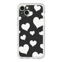 スリムプロテクションプレミアムケース［ Dot Hearts - Black ］