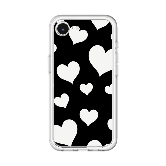 スリムプロテクションプレミアムケース［ Dot Hearts - Black ］