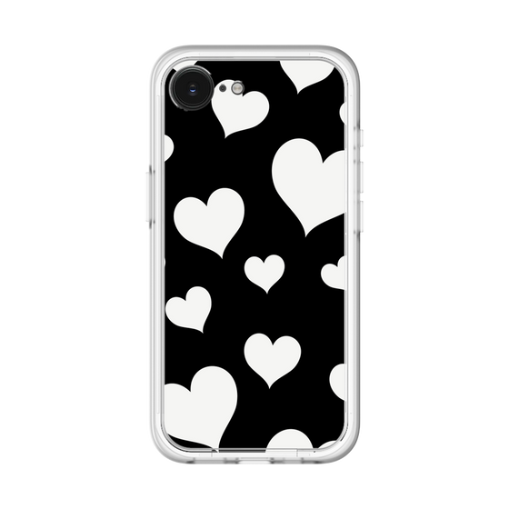 スリムプロテクションプレミアムケース［ Dot Hearts - Black ］