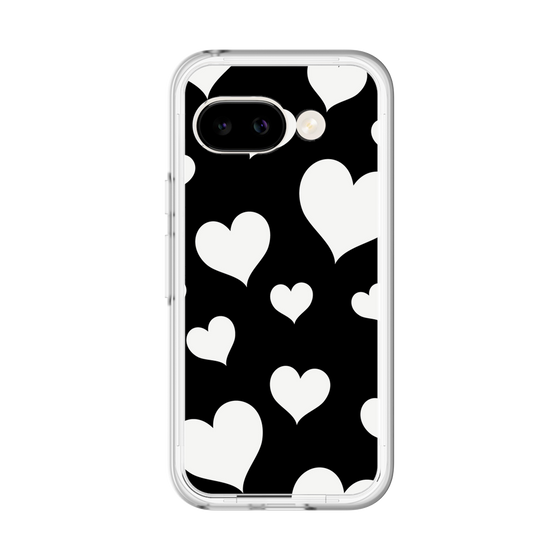 スリムプロテクションプレミアムケース［ Dot Hearts - Black ］