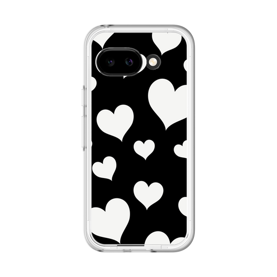 スリムプロテクションプレミアムケース［ Dot Hearts - Black ］