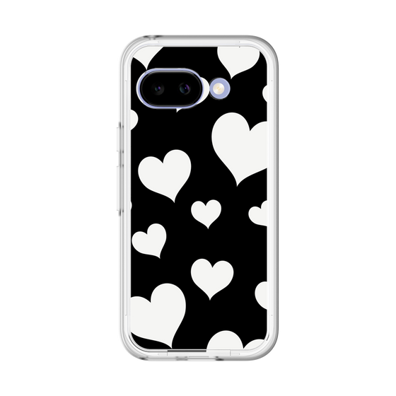 スリムプロテクションプレミアムケース［ Dot Hearts - Black ］