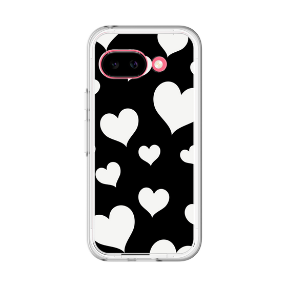 スリムプロテクションプレミアムケース［ Dot Hearts - Black ］