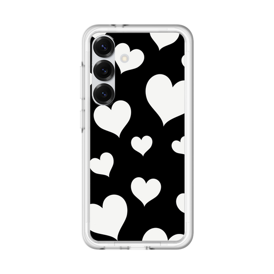 スリムプロテクションプレミアムケース［ Dot Hearts - Black ］
