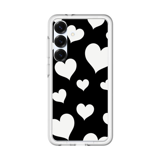 スリムプロテクションプレミアムケース［ Dot Hearts - Black ］