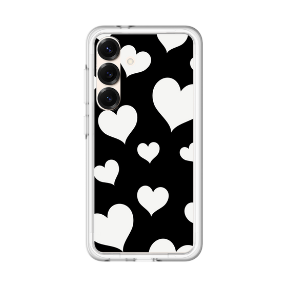 スリムプロテクションプレミアムケース［ Dot Hearts - Black ］