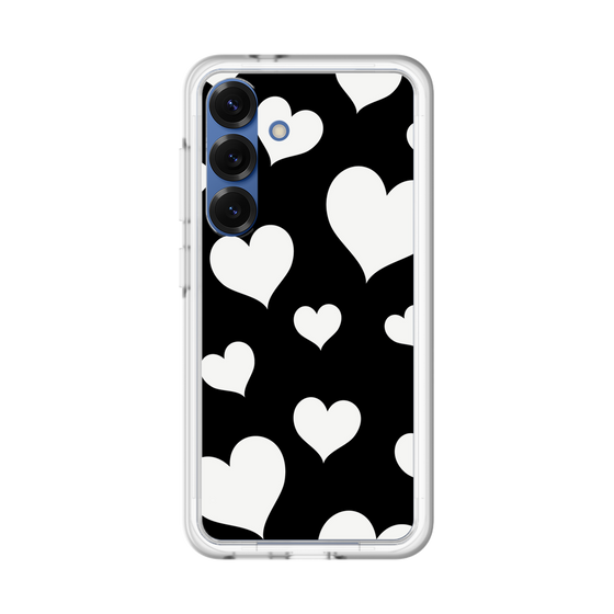 スリムプロテクションプレミアムケース［ Dot Hearts - Black ］