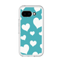 スリムプロテクションプレミアムケース［ Dot Hearts - Blue ］