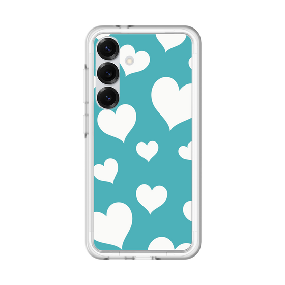 スリムプロテクションプレミアムケース［ Dot Hearts - Blue ］