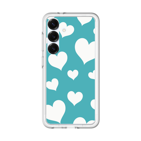 スリムプロテクションプレミアムケース［ Dot Hearts - Blue ］