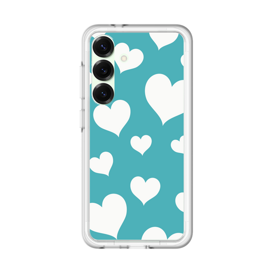 スリムプロテクションプレミアムケース［ Dot Hearts - Blue ］
