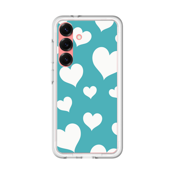 スリムプロテクションプレミアムケース［ Dot Hearts - Blue ］