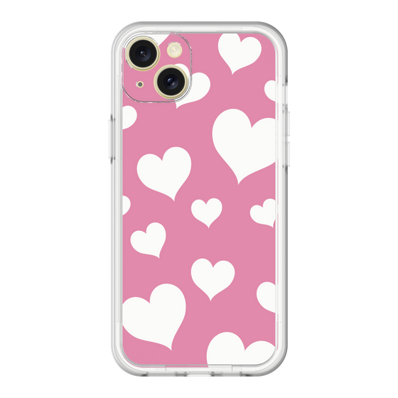 スリムプロテクションプレミアムケース［ Dot Hearts - Pink ］