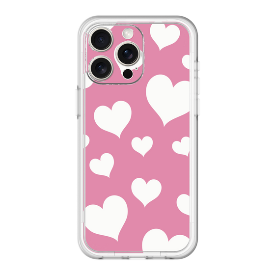 スリムプロテクションプレミアムケース［ Dot Hearts - Pink ］