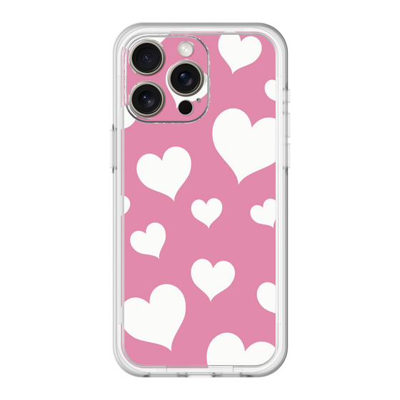 スリムプロテクションプレミアムケース［ Dot Hearts - Pink ］