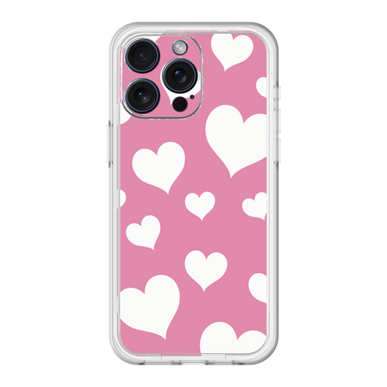 スリムプロテクションプレミアムケース［ Dot Hearts - Pink ］