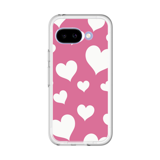 スリムプロテクションプレミアムケース［ Dot Hearts - Pink ］
