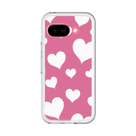 スリムプロテクションプレミアムケース［ Dot Hearts - Pink ］